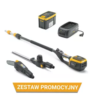 Zestaw promocyjny Podkrzesywarka + sekator akumulatorowy na wysięgniku MT 500e 2.0 Ah